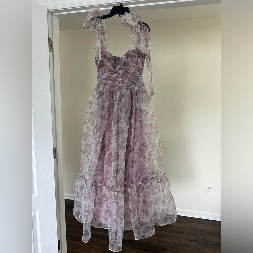 NWT - Floret Midi Dress Dark Purple - Petal & Pup - Size Small